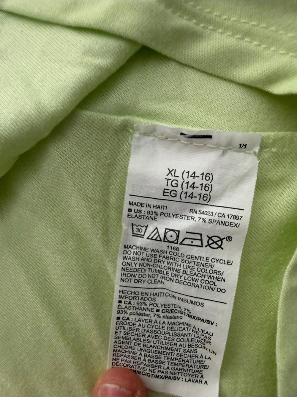 Old Navy Girls' Lime Green Short Sleeve Tee